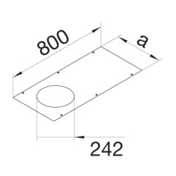 tehalit.BK Pokrywa R2 fi242 BKFD/WD 400X800 stal BKAD400800R2