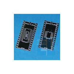 PŁYTKA UNIWERSALNA ADAPTER PRZEJŚIÓWKA SOP28 SSOP28 SO16 NA DIP28 WIERCONA CZARNA /068