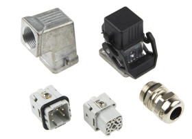 Zestaw złączy dużej mocy 4-pinowe Phoenix Contact 10A 230 V Żeńskie, męskie M20