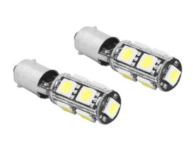 LED CANBUS BA9S 9X5050 12V BIAŁA ZIMNA