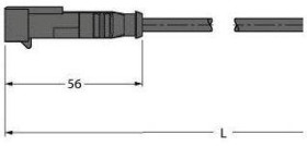 Turck 100000483 Kabel połączeniowy czujnika/aktuatora TSS-2P-A-2/TXL, piny: 2, 2 m, 1 szt.