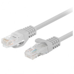 Patchcord UTP kat.6 kabel sieciowy LAN 2x RJ45 linka szary 7,5m LANBERG