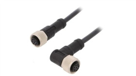 M12a08fl12afrsb001 Kabel Do Czujników/Automatyki 8Pin M12-M12 1M Wtyk Wtyk
