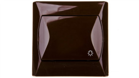 Akcent Przycisk /Światło/ Brązowy Łp-5A/24