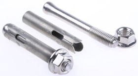Mocowanie do kamienia dł 75mm Stal nierdzewna Ø 12mm RS PRO Kotwa