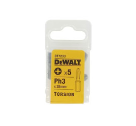 Bity PH3 Dewalt 5szt DT7233-QZ CB-76074