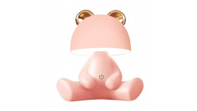 Lampa Nocna Miś W Kolorze Różowym, Led 3W Barwa Neutralna - Kdr-6303-Pk Zuma...