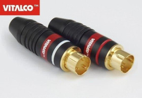 Wtyk SVHS złoty Vitalco