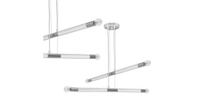 Lampa Wisząca Bastone White / Chrome 4Xe14 Mlp6567 Milagro