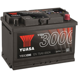 Yuasa YBX3096 SMF Car Battery 75Ah Pin Type T1 1piece