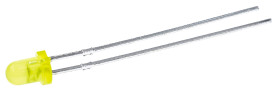 LED, THT, Żółty, 2-Pin, 2,1 V, 35 °, Ledtech