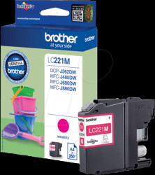 LC221M Brother LC221 magenta ink - original