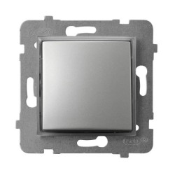 ARIA Łącznik kontrolny z podświetleniem pomarańczowym srebro ŁP-12US/m/18