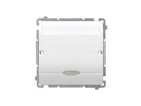 SIMON BASIC Wyłącznik pojedynczy hotelowy z podświetleniem biały BMWH1.02/11 KONTAKT SIMON