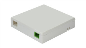 Gniazdo Abonenckie Światlowodowe Fo Ftth Na 2 Adaptery Sc Simplex Białe +...