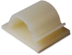 Clamp, max. bundle Ø 14 mm, PA, natural, self-adhesive, (L x W x H) 33.2 x 27.4 x 16 mm, 151-00505