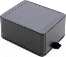 ABS enclosure, (L x W x H) 125 x 100 x 60 mm, black (RAL 9005), IP54, RL6335-FBK