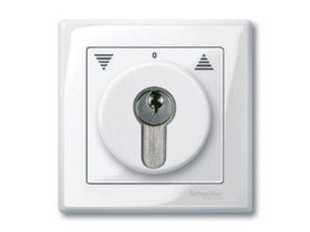 MERTEN Płytka czołowa System M wyłącznika na klucz DIN biały polarny MTN319519 SCHNEIDER ELECTRIC