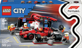 LEGO® CITY 60443 Pit stop F1® z załogą i speedsterem Ferrari