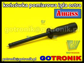 Końcówka pomiarowa ostra igła | czarna