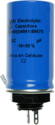 Electrolytic capacitor, 47 µF, 450 V (DC), -10/+30 %, can, Ø 25 mm, S47045025040
