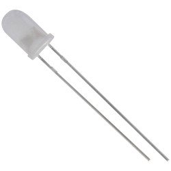 TRU COMPONENTS 1573751 LED White Circular 5mm 1800mcd 50&#xB0; 20mA 3.1V Wired