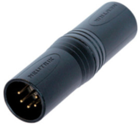 Adapter, XLR plug 5 pole to XLR plug 5 pole, black, NA5MM-B