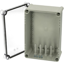Fibox 5330060 PC 28x19x13cm T Enclosure, PC Transparent cover