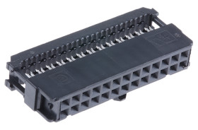 Złącze IDC 26-pinowe 2-rzędowe raster: 2.54mm Żeński Montaż na kablu TE Connectivity