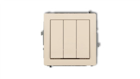Deco Łącznik Potrójny Beżowy 1Dwp-7