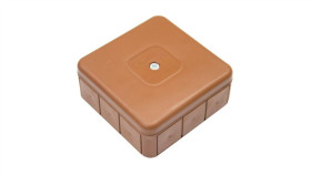 Puszka N/T Instalacyjna 85X85x37 Pusta Brąz 400V Ip55 Viplast