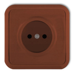 LIZA Gniazdo pojedyncze b/u brĄzowy 4GPT-1