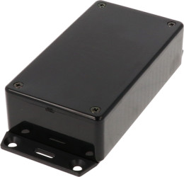 ABS enclosure, (L x W x H) 112 x 61 x 31 mm, black (RAL 9005), IP54, 1591BF2BK