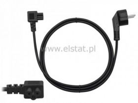 Kabel sieciowy 1,5m laptop 3x0,75 koniczyna kąt.