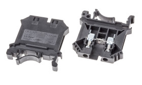 Kostka zaciskowa na szynie DIN RS PRO poziomy: Pojedynczy 22 → 10AWGŚruba 30 (UL/CSA) A, 32 (IEC) A 800 V