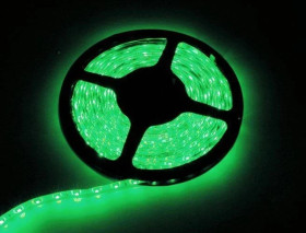 Taśma LED 8mm w silikonie, zielony 30 LED, 0.5m