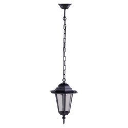Lampa wisząca zewnętrzna STANDARD na łańcuszku , czarna IP44, gwint E27, stylizowana K-5009H CZARNY Kaja Lighting