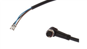Kabel Konfekcjonowany Jednostrony Złącze M8 Żeńskie 3-Pinowe Kątowe Wolny...