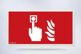 Piktogram folia biała, wzór prosty, 153x337 mm - F05