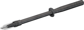 Test probe, socket 4 mm, rigid, 1 kV, black, 24.0238-21