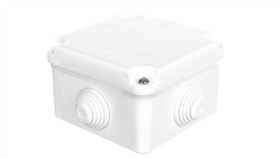 Puszka Hermetyczna N/T Pk-0 88X88x60mm Z Zaciskiem 5X2,5Mm2 Ip55 Biała 0223-00