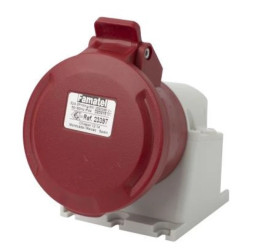 Gniazdo stałe 32A 5P 400V czerwone IP44 ECO SpeedPRO 23397\P01