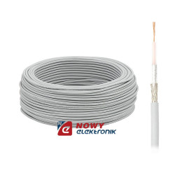 Przewód konc. 50Ω RG58 linka (biały)