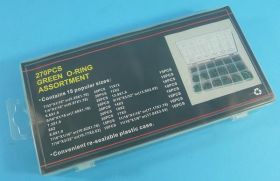 ZESTAW USZCZELEK 270szt O-RING 5-17mm GR