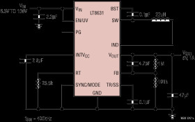 100V, 1A Synchronous Micropower Step-Down Regulator