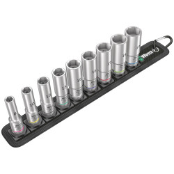 Wera 05004545001 Belt B Deep 1 Socket Set 3/8&quot; Drive 9 Piece