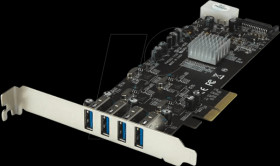PEXUSB3S44V 4 port PCIe card USB 3.0 PCIe with UASP