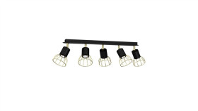 Lampa Sufitowa Dante Black/Gold 5Xgu10 Mlp7247 Milagro