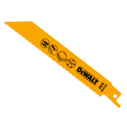 DEWALT DT2348-QZ Bi Metal Sabre Blade for Plastic &amp; Pipes 152mm Pack of 5