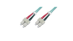 Patch Cord Światłowodowy Sc/Sc Duplex Mm 50/125 Om3 1M Ls0h Turkusowy...